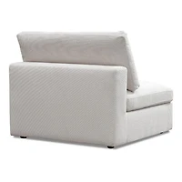 Blanca Modular Fabric Armless Chair