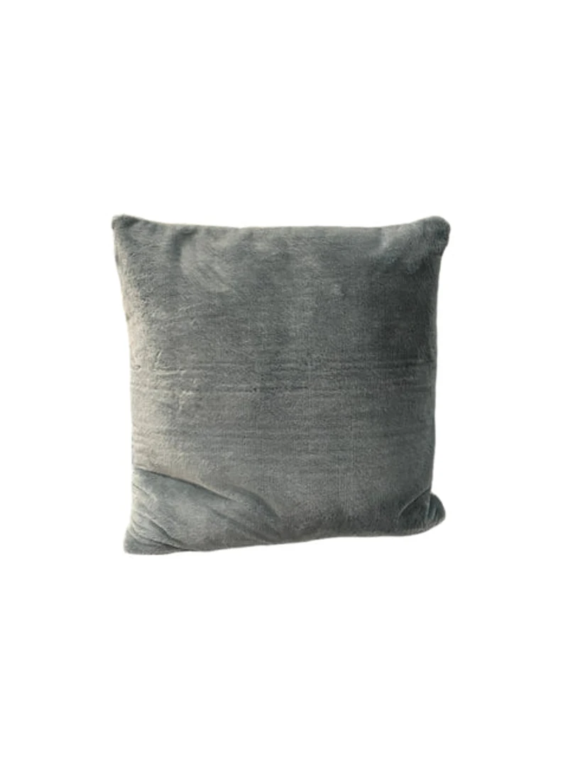 Feather Fabric Cushion - Grey