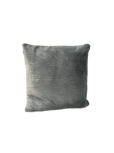 Feather Fabric Cushion - Grey
