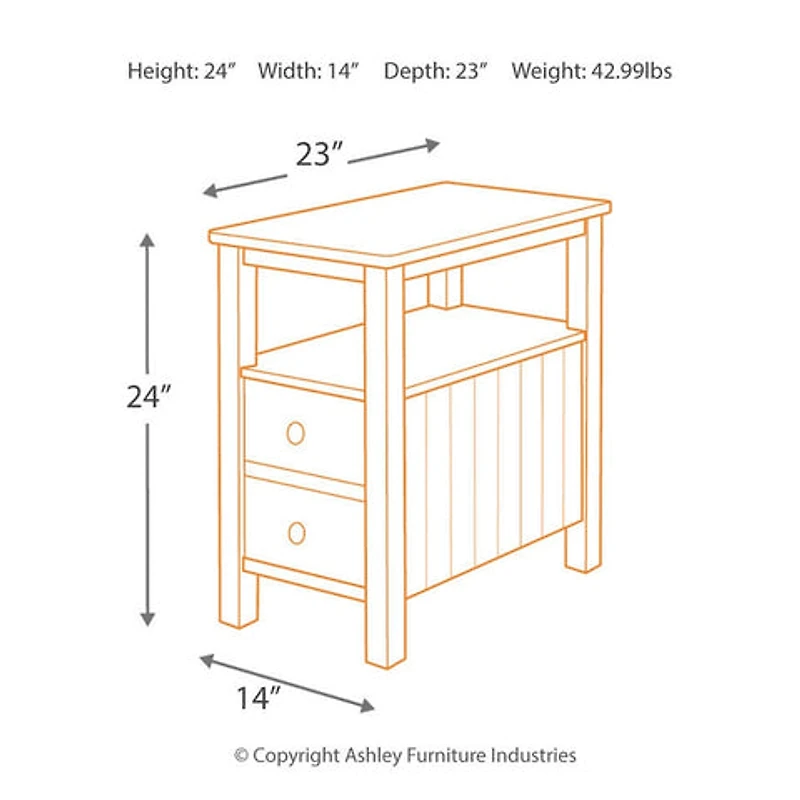 Ezmonei Chairside End Table