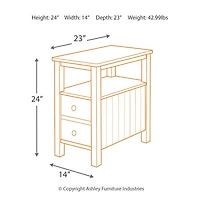 Ezmonei Chairside End Table