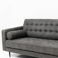 Lucas Mid Century Tufted Fabric Sofa - SF206 Grey