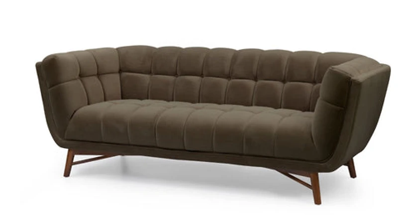 Kitsilano Sofa - Velvet Dark Grey #51