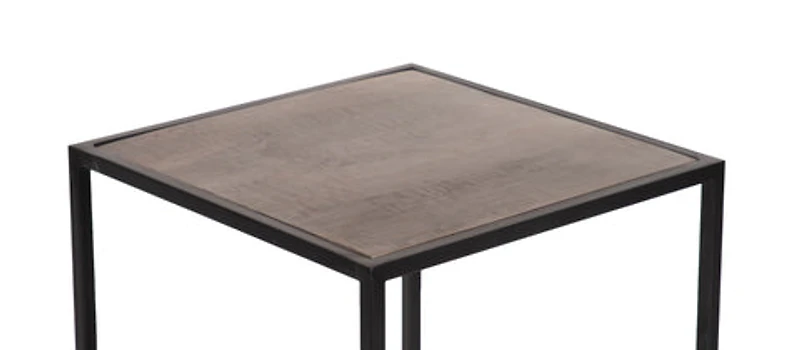 Side Table With 3 Shelves