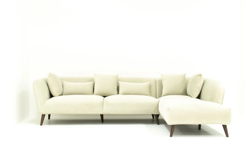 Modular Maja Velvet Sectional - Champagne