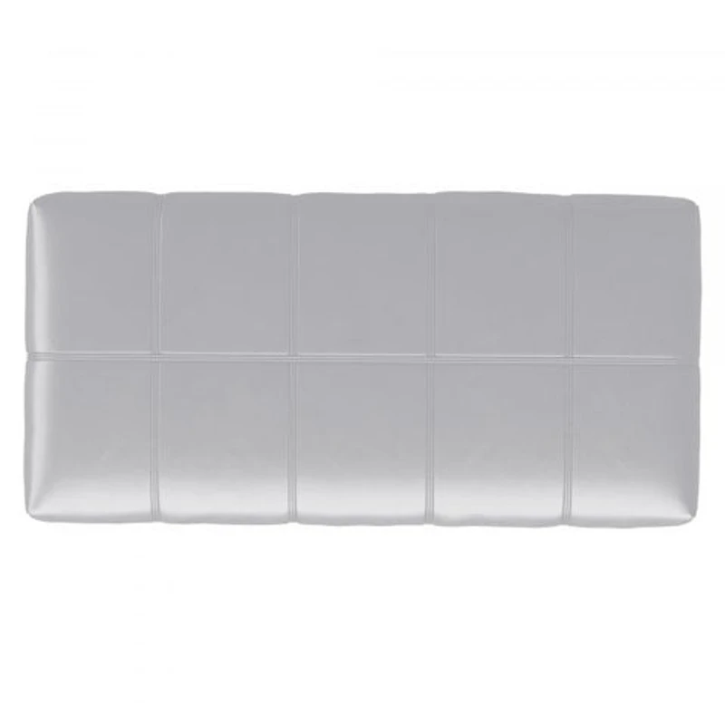 Bella Rectangular Storage Ottoman - White