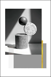 Valiant Set of 3 Alloy Matt - Black Frame Wall Art