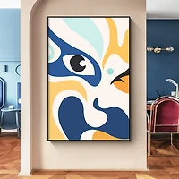 Fin Alloy Matt - Black Frame Wall Art