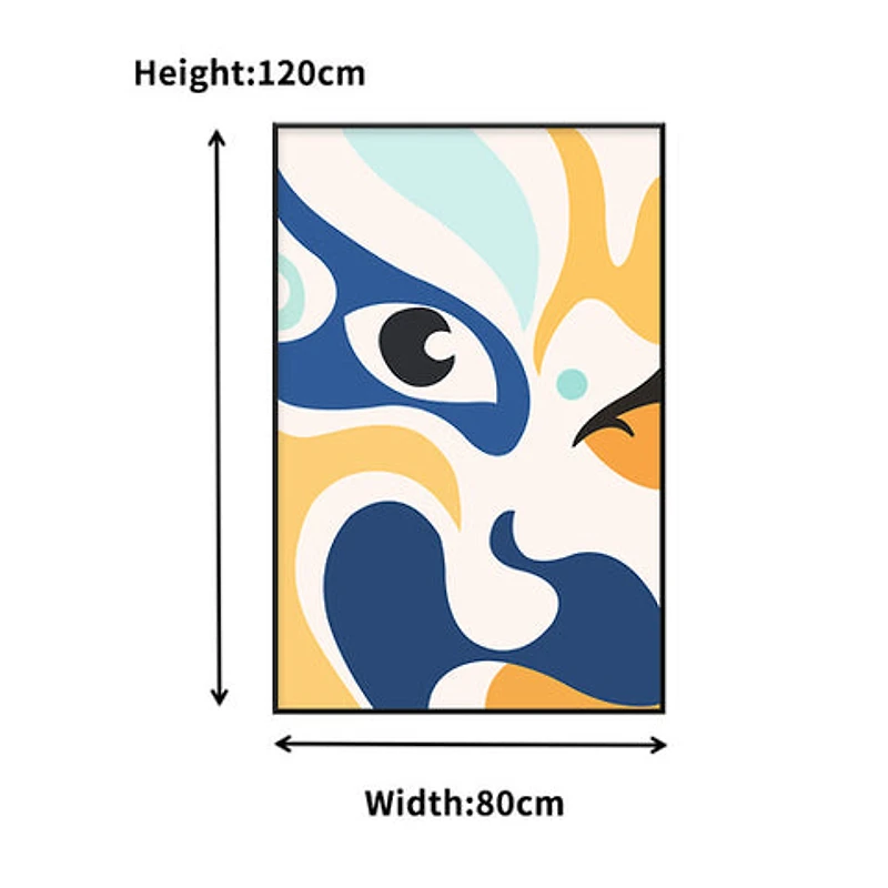 Fin Alloy Matt - Black Frame Wall Art
