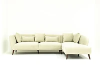 Modular Maja Velvet Sectional - Champagne