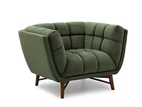 Kitsilano Accent Chair - Velvet Forest Green #104