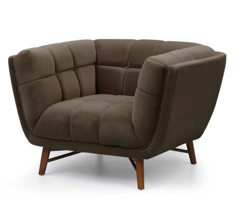 Kitsilano Accent Chair - Velvet Dark Grey #51