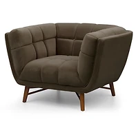 Kitsilano Accent Chair - Velvet Dark Grey #51