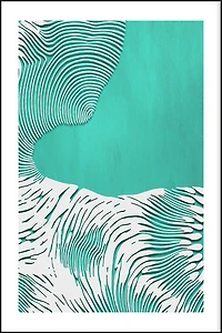 Tofino Set of 5 Alloy Matt - Black Frame Wall Art