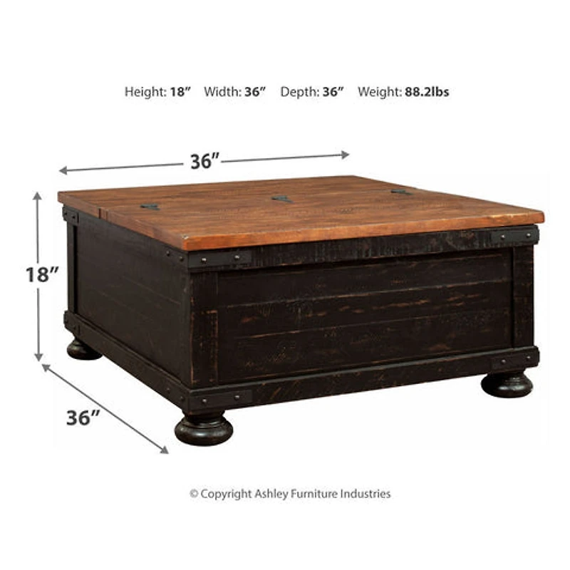 Valebeck Coffee Table with Lift Top