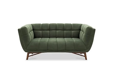 Kitsilano Loveseat - Velvet Forest Green #104
