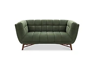 Kitsilano Loveseat - Velvet Forest Green #104