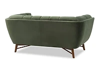 Kitsilano Loveseat - Velvet Forest Green #104