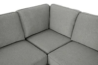 Morandi Sleeper Sectional RHF Chaise Storage - Dark Grey