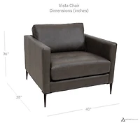 Vista Leather Chair - Proudly Made in Canada