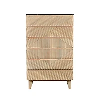 Bamboo Six Drawer Chest