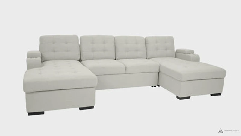 Alonso Sleeper U-shaped sectional - Oatmeal