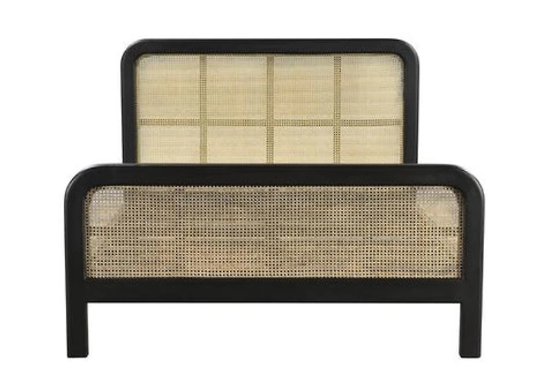 Cane Oval Queen Bed