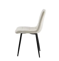 Lucas Fabric Dining Chair - Pearl Boucle