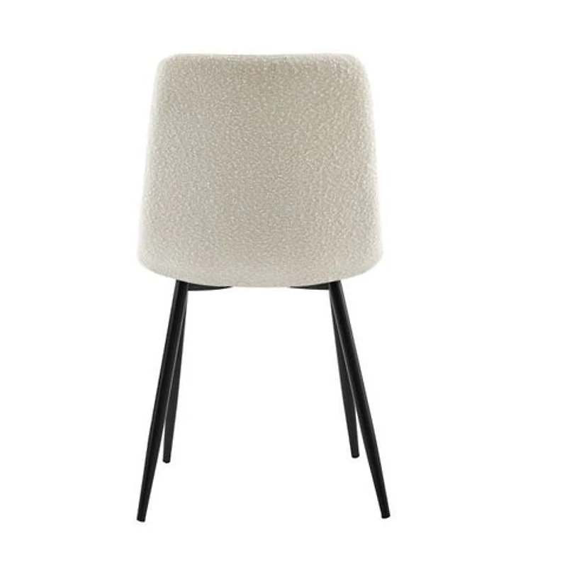 Lucas Fabric Dining Chair - Pearl Boucle