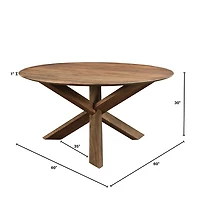 Wicklow 3-Legged Dining Table