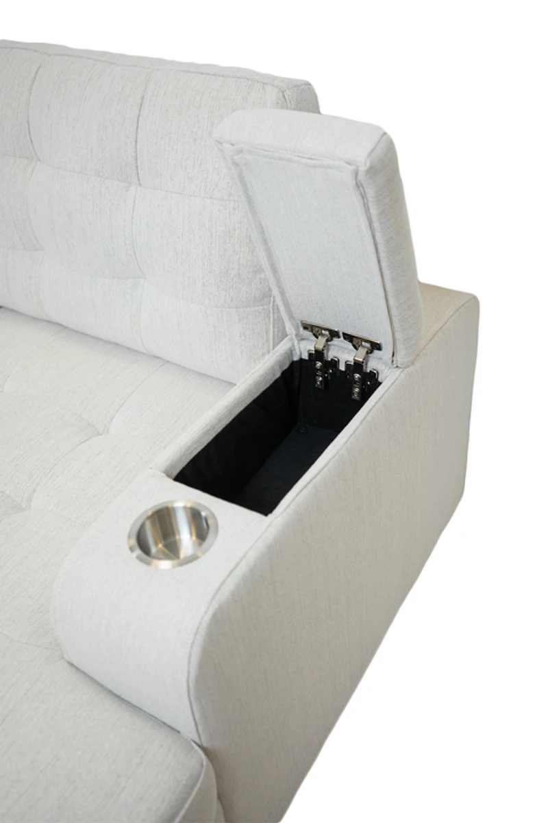 Alonso Sleeper U-shaped sectional - Oatmeal