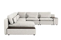Morgan 5 pcs Sectional Modular (Large) - Cream