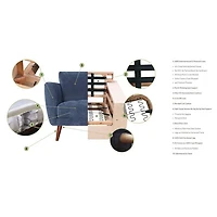 Modular Maja Velvet Sectional - Champagne