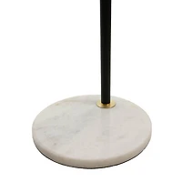 Pendula Floor Lamp Black & Antique Brass Finish