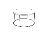 TANE ROUND MARBLE COFFEE TABLE BRASS LEGS