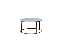 TANE ROUND MARBLE COFFEE TABLE BRASS LEGS