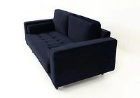 Robbie Velvet Loveseat - Blue