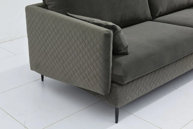 Nico Fabric Loveseat - Grey