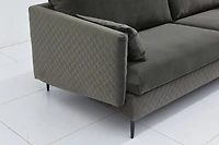 Nico Fabric Loveseat - Grey