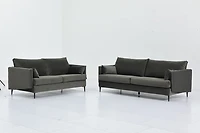 Nico Fabric Loveseat - Grey