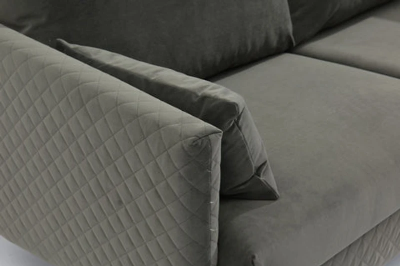 Nico Fabric Loveseat - Grey