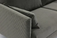 Nico Fabric Loveseat - Grey