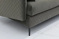 Nico Fabric Loveseat - Grey
