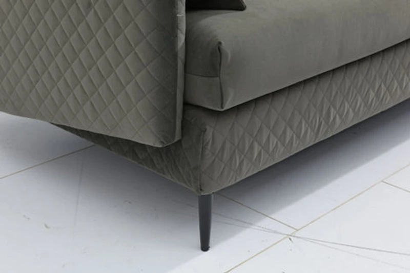 Nico Fabric Loveseat - Grey