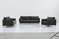 Nico Fabric Loveseat - Grey