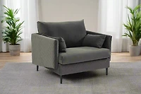 Nico Fabric Chair-Grey