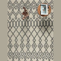 FINTONA HAND WOVEN RUG BEIGE