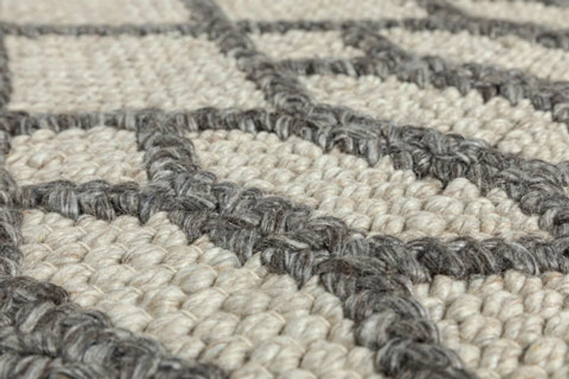 FINTONA HAND WOVEN RUG BEIGE