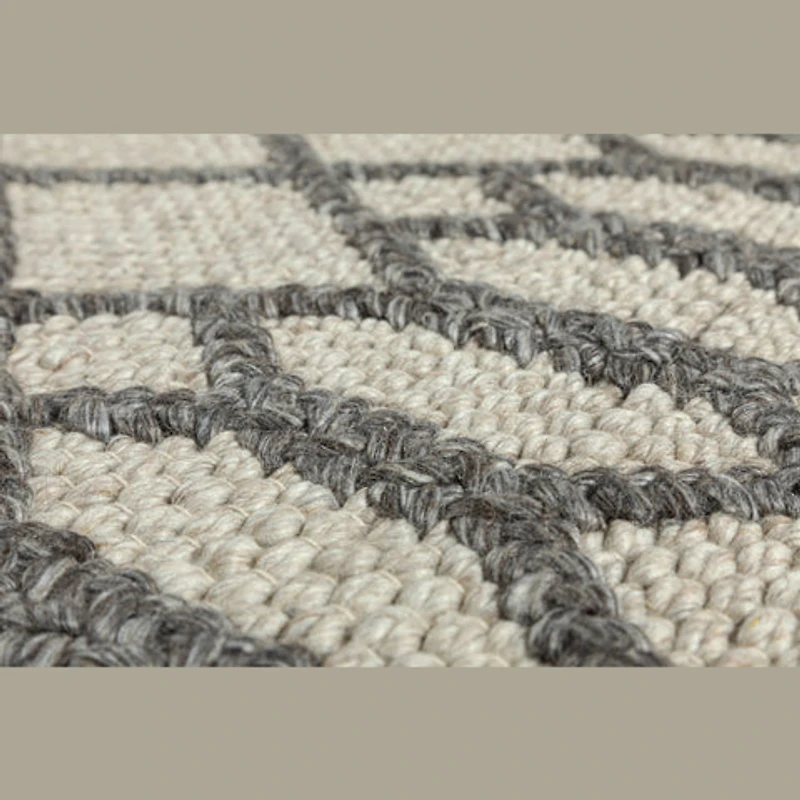 FINTONA HAND WOVEN RUG BEIGE