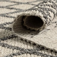 FINTONA HAND WOVEN RUG BEIGE